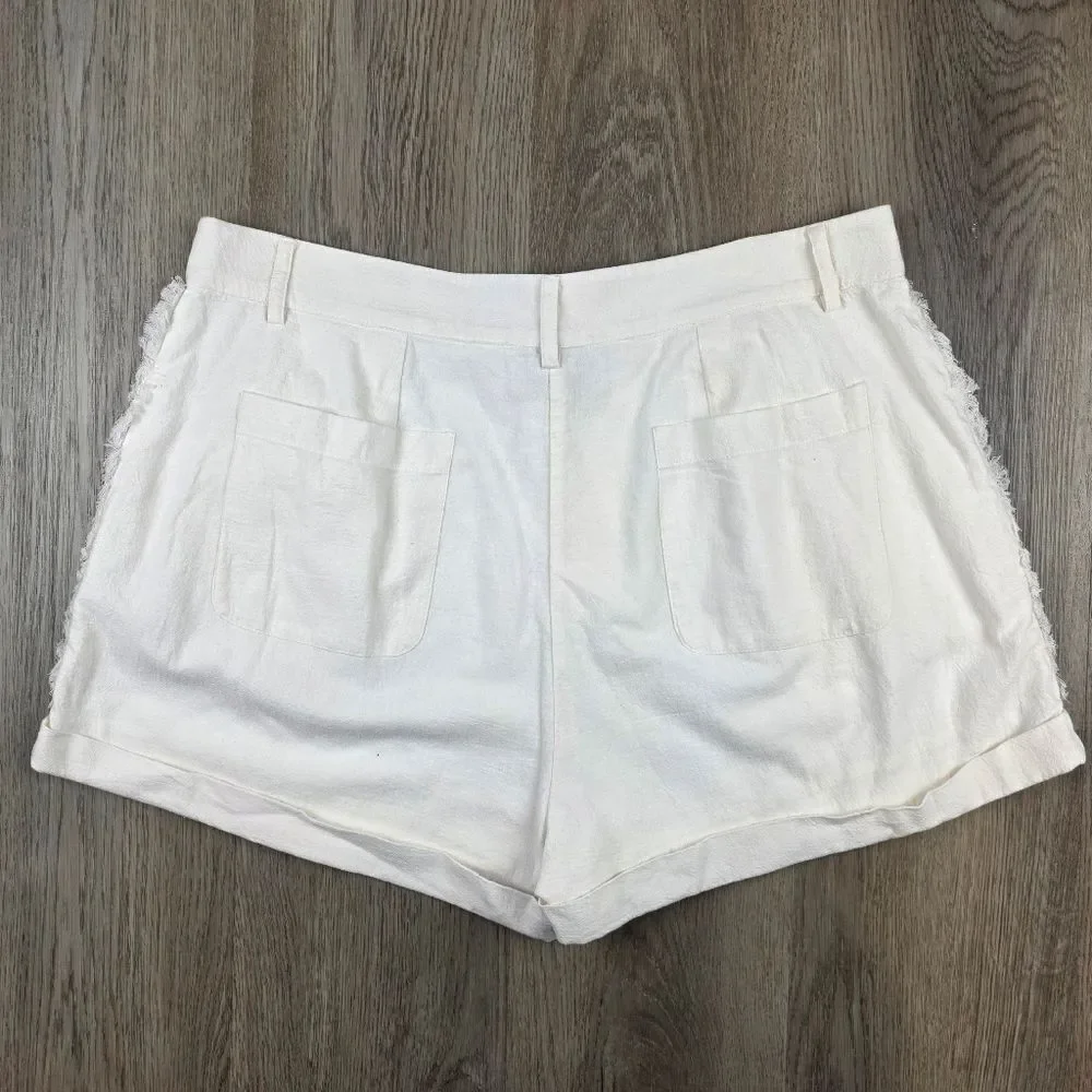 Cleobella 100% Organic Cottot High-Rise Shorts Size XL